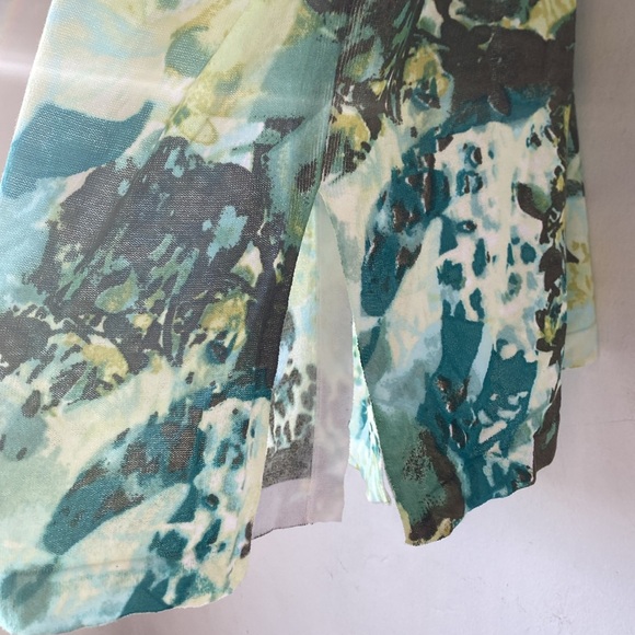 Chico’s 4 (XXL) Foliage-Print Duster Cardigan - Picture 8 of 14